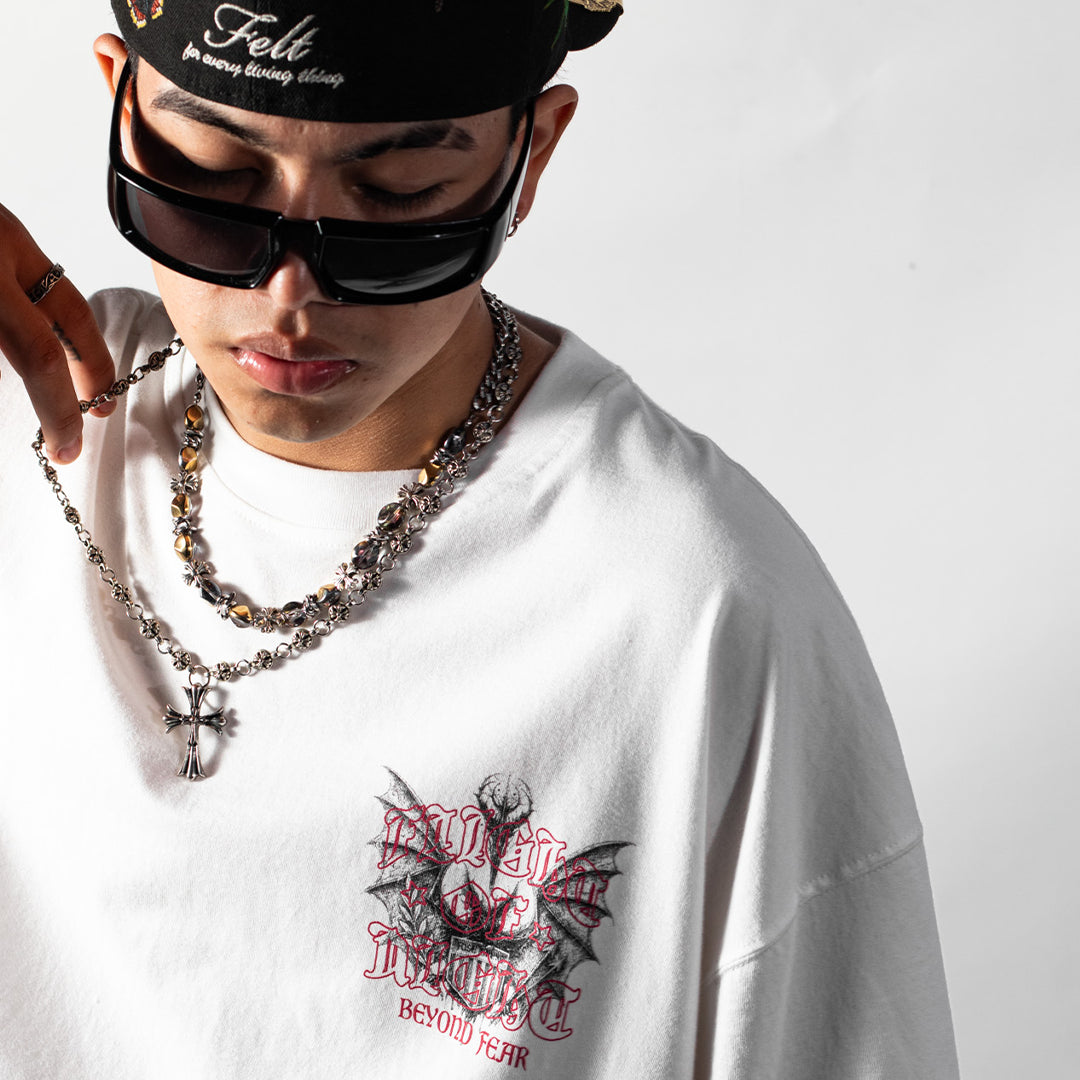 Tee boxy fit flight of night pearl