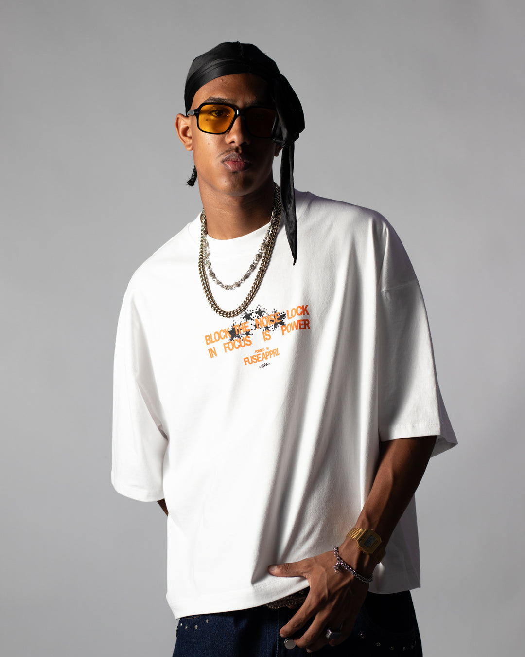 Tee Boxy Demonic Focus White