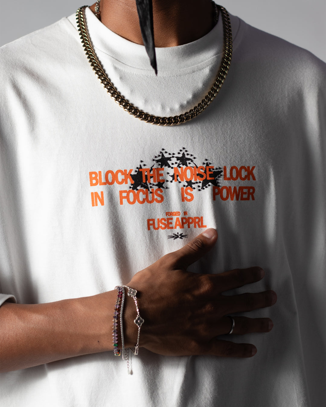 Tee Boxy Demonic Focus White