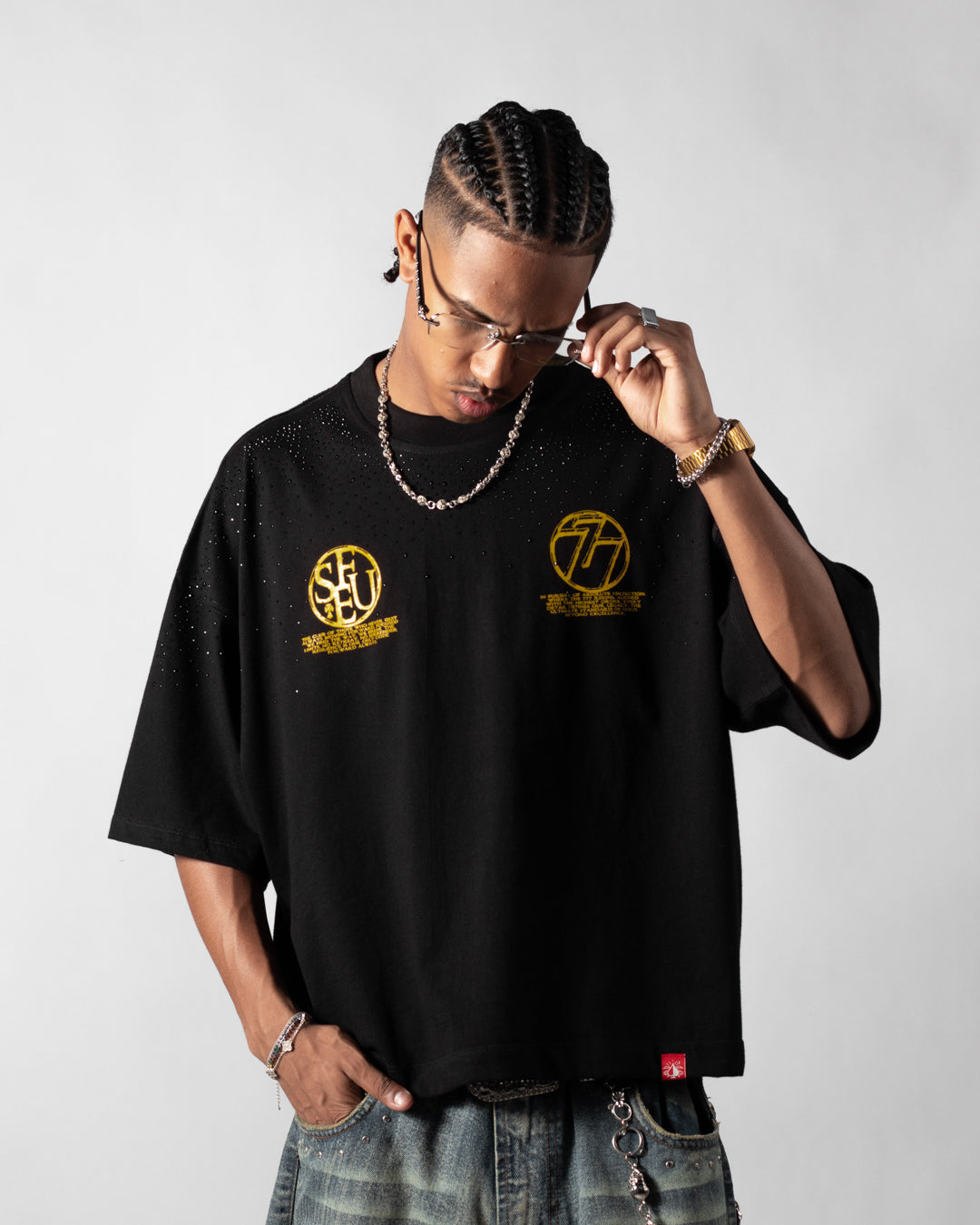 Tee Boxy Resilient Spirit Black