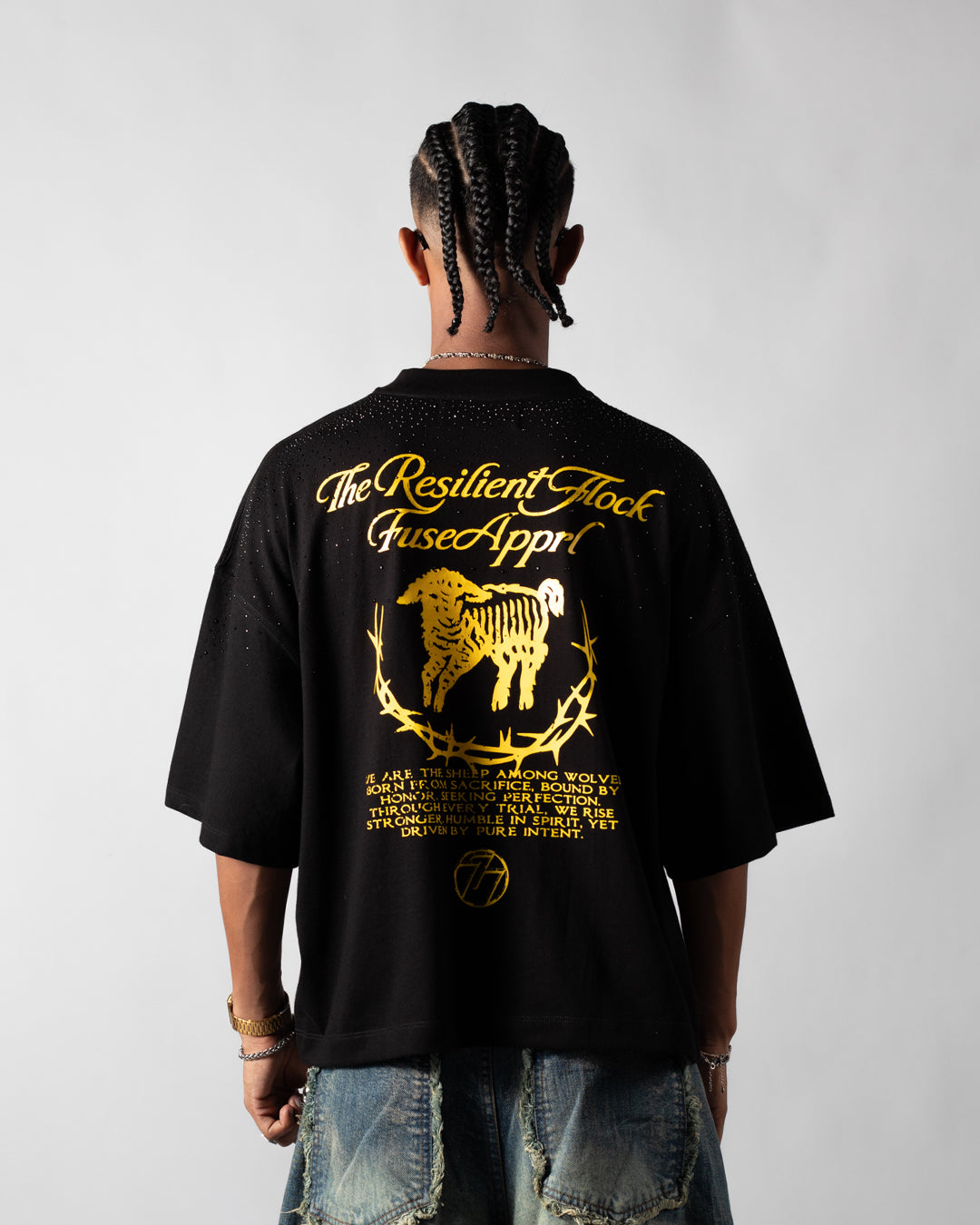 Tee Boxy Resilient Spirit Black